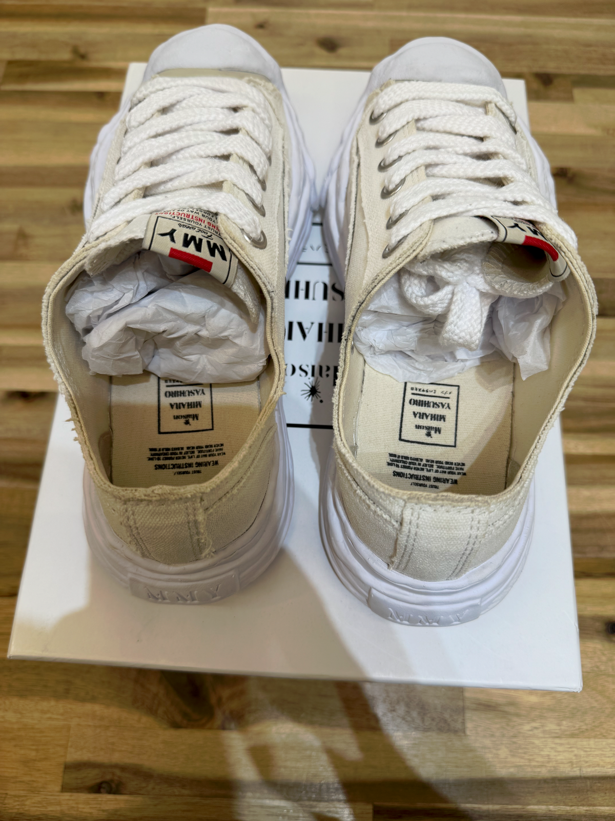 Maison Mihara Yasuhiro Hank OG Sole Canvas Low White (Preowned)