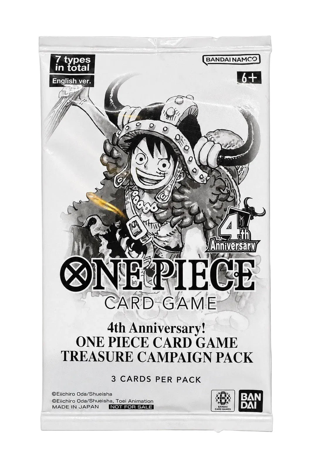 One Piece Card Game 4th Anniversary Treasure Campaign Pack Sealed