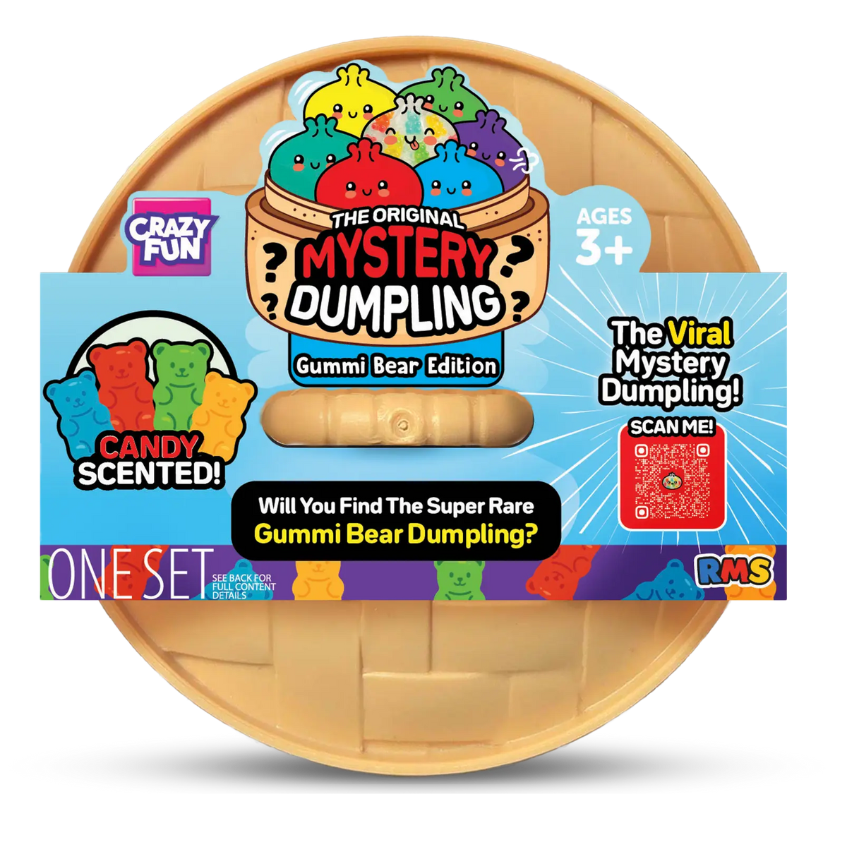 Squishy Bun Mystery Squishy "Dumpling" (Gummy Bear Edition) Blind Box