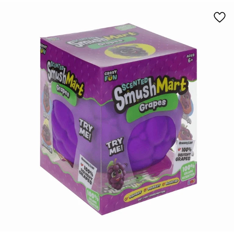 Crazy Fun Smush Mart Grape Squish Toy