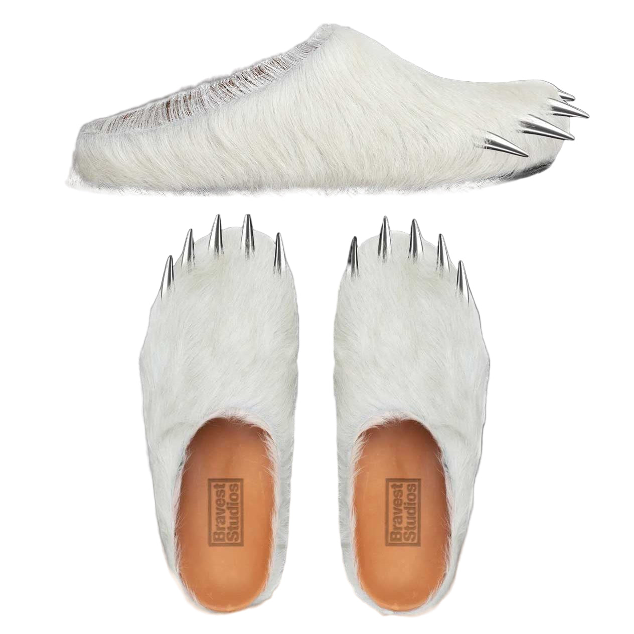 Bravest Studios Bear Claw Mule White