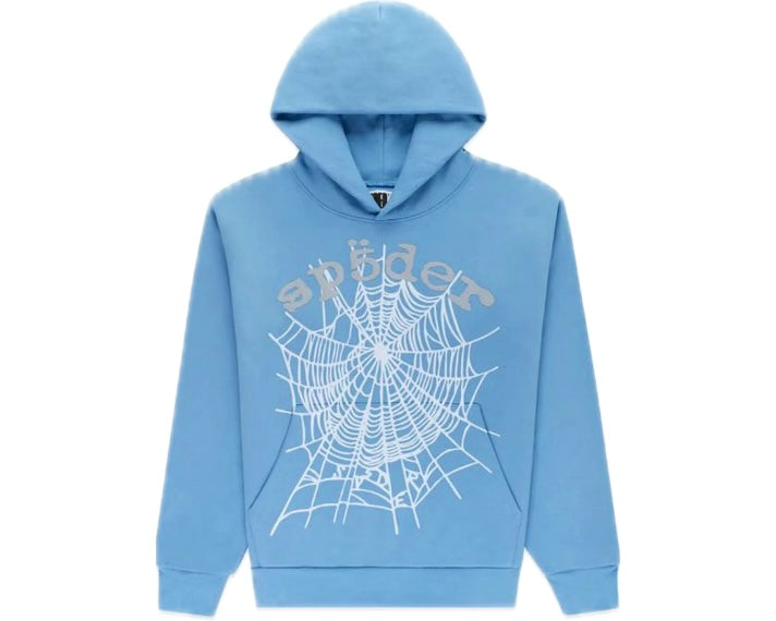 Sp5der OG Web V2 Hoodie Dusty Blue