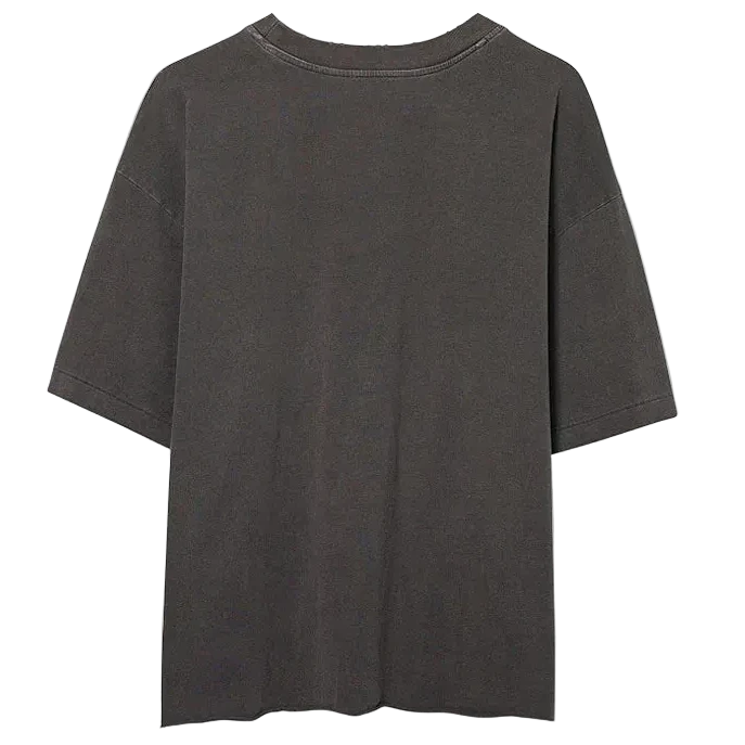 Elwood Oversized Crop Core Tee Vintage Grey