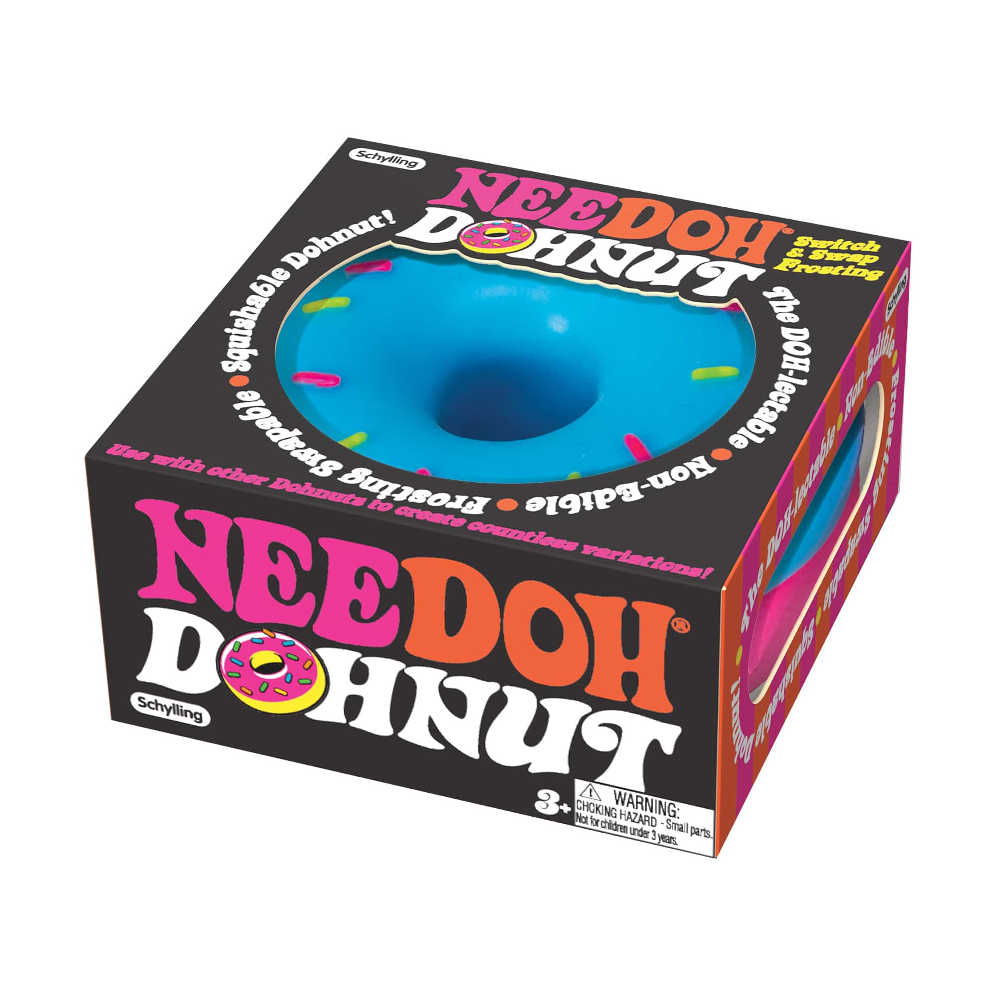 NeeDoh Dohnut - Satisfying Squish Toy (Colors May Vary)