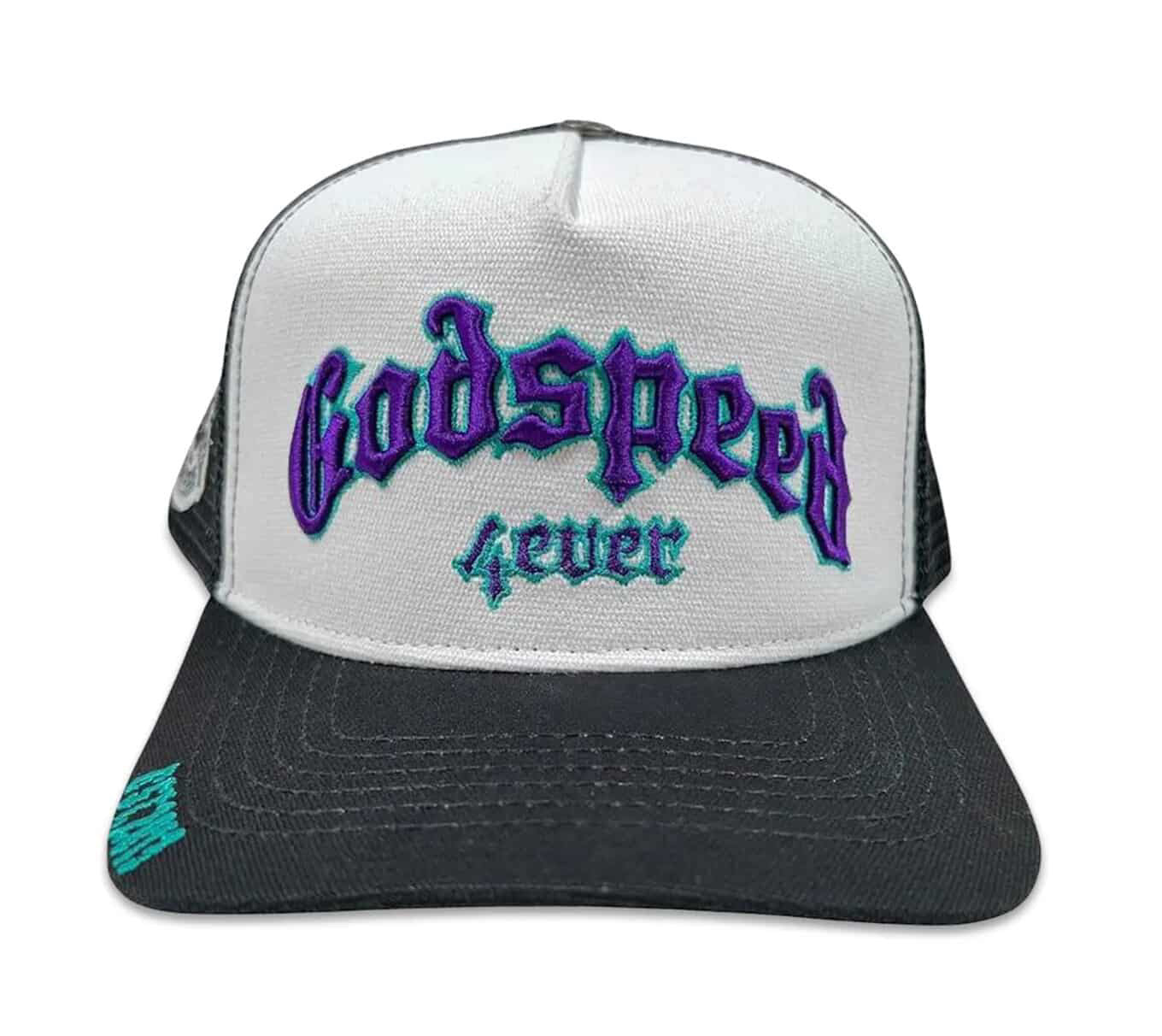 Godspeed Forever Trucker Hat White/Black/Purple
