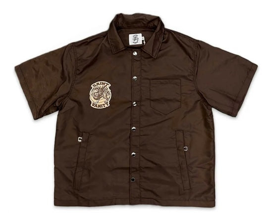 Saint Vanity Nylon Shirt Brown