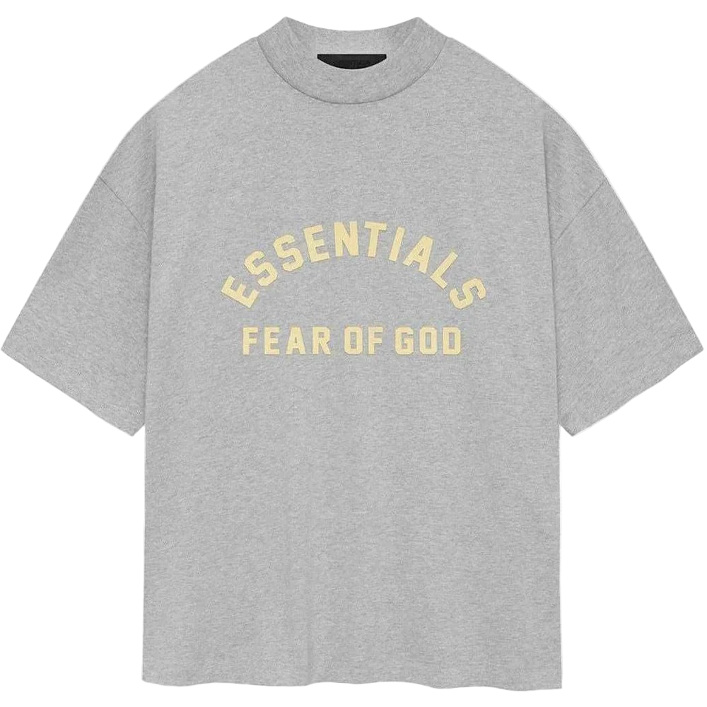 Fear of God Essentials Heavy Jersey Crewneck Tee Light Heather Grey