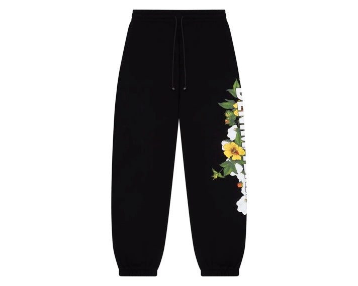 Denim Tears Floral Logo Sweatpants Black