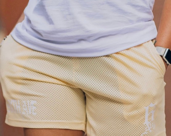 Sixth Ave Mesh Shorts Cream