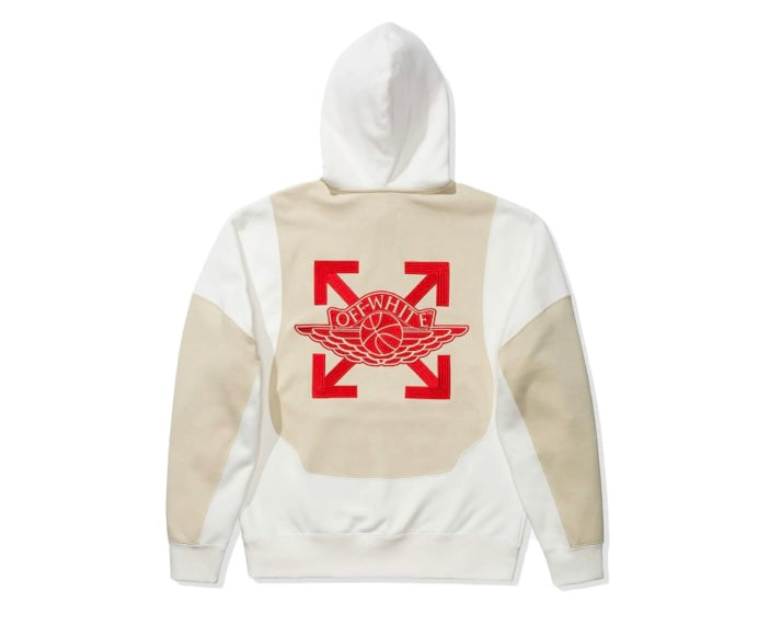 OW x Air Jordn Hoodie White