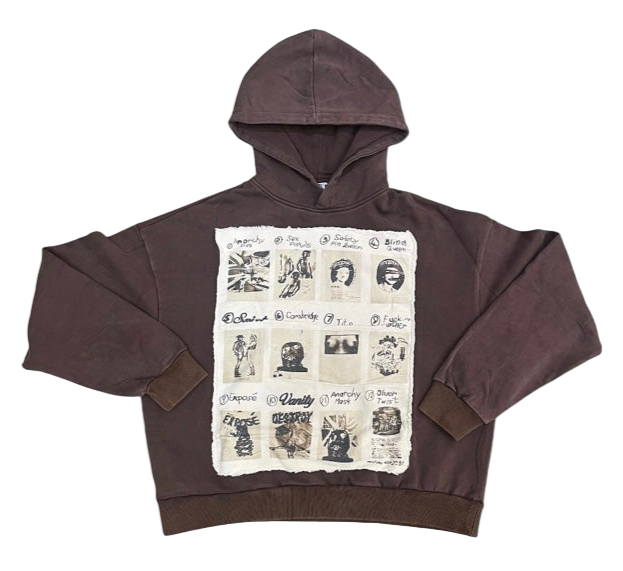 Saint Vanity Sex Pistols Hoodie Brown