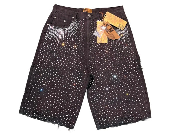 Redial 20k Diamond Shorts in Washed Black