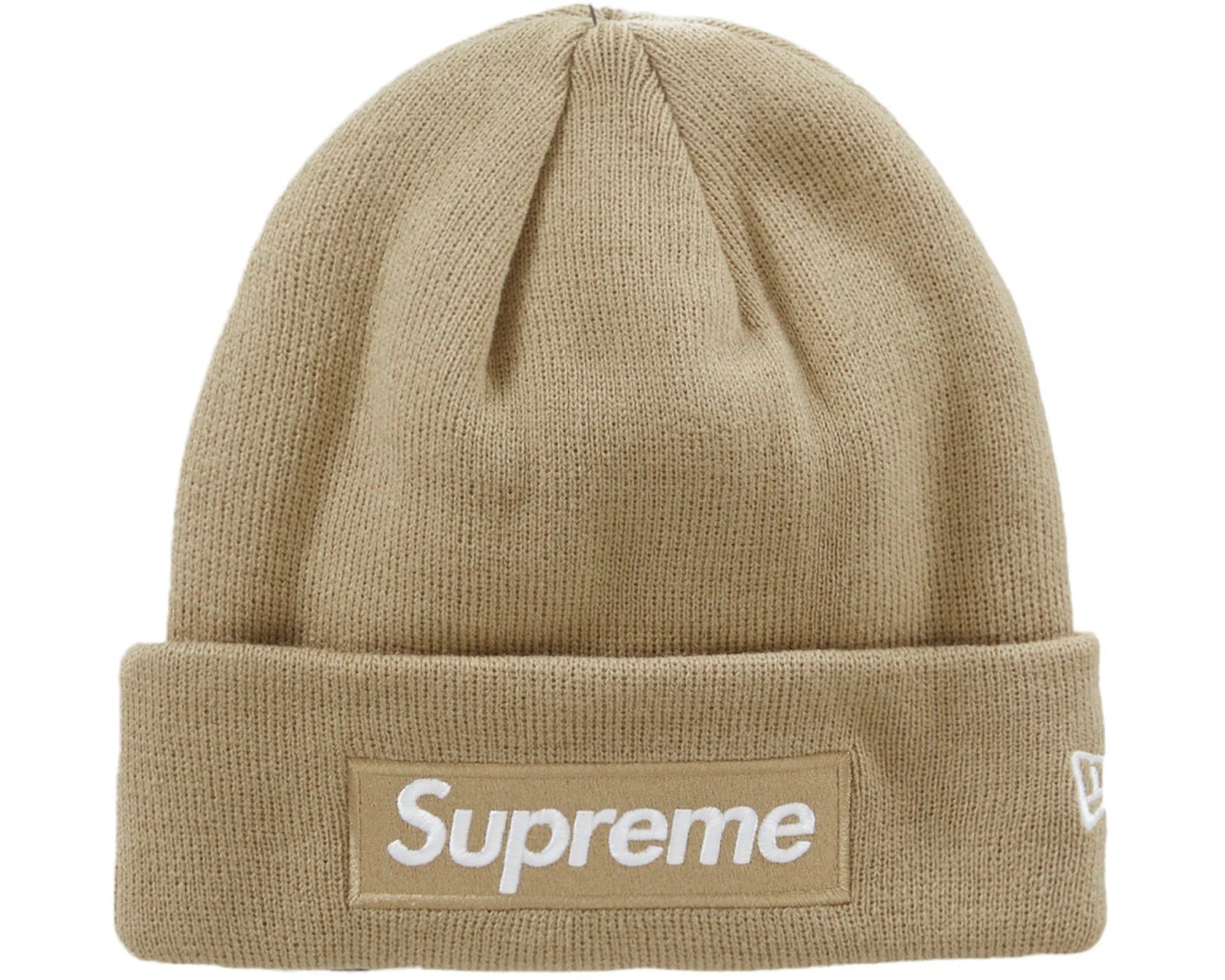 Supreme New Era Box Logo Beanie (FW23) Dark Sand
