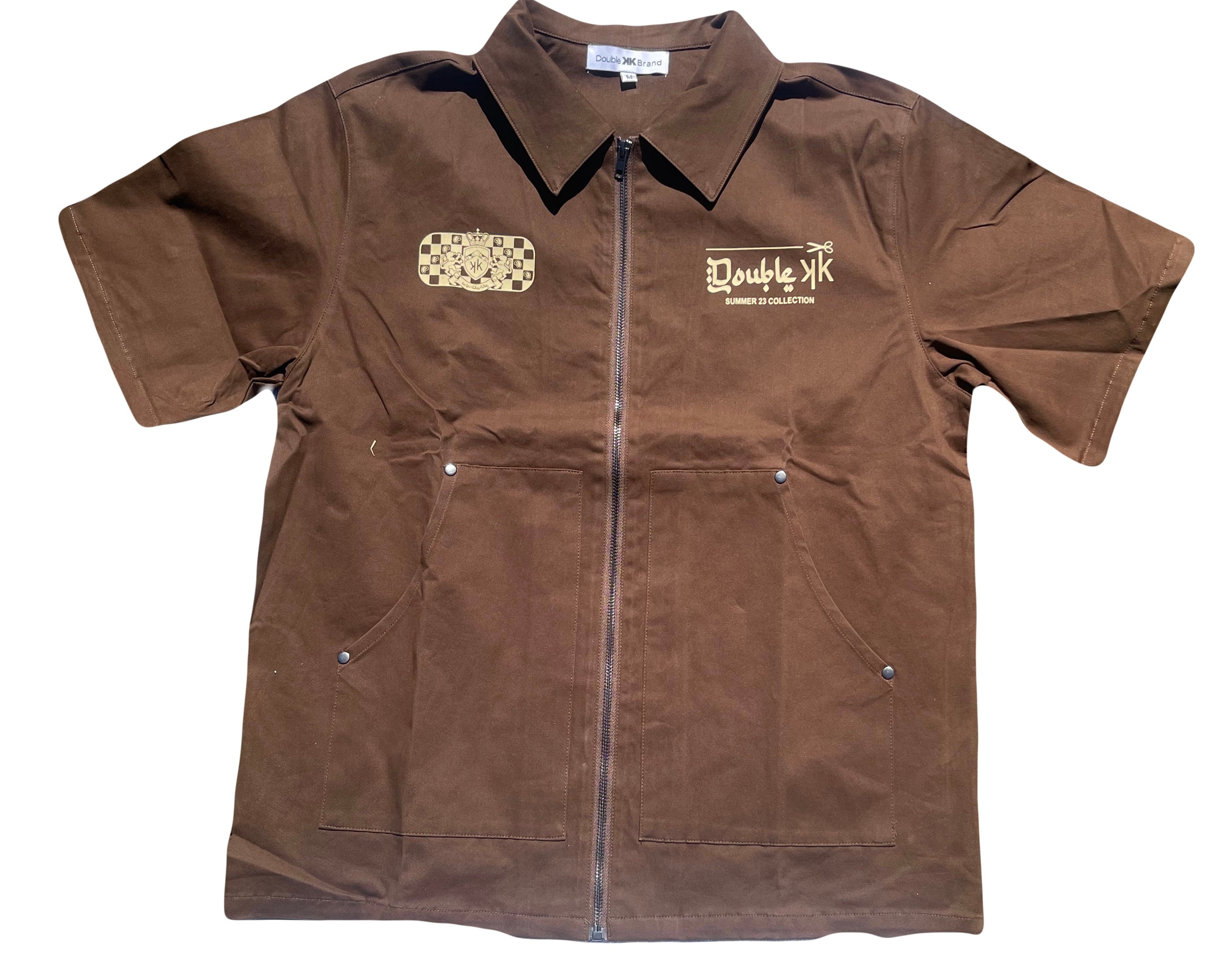 Double K Zip Up Brown