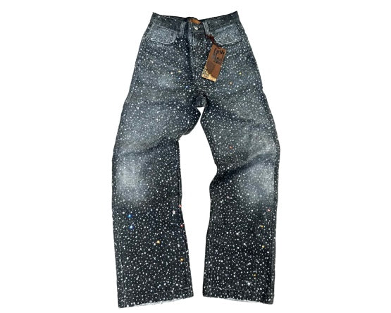 3D Printing Washed 20k Swarovski Diamond Boro Denim Black