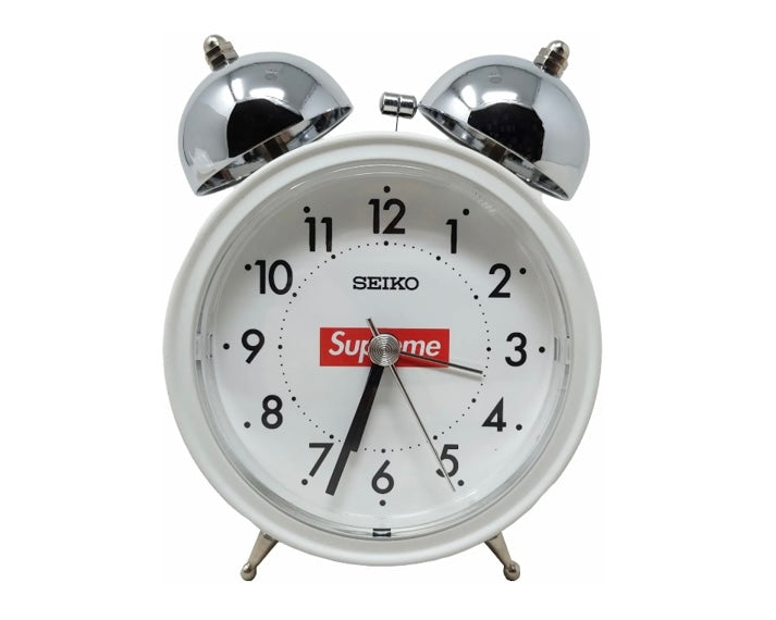 Supreme Seiko Alarm Clock White