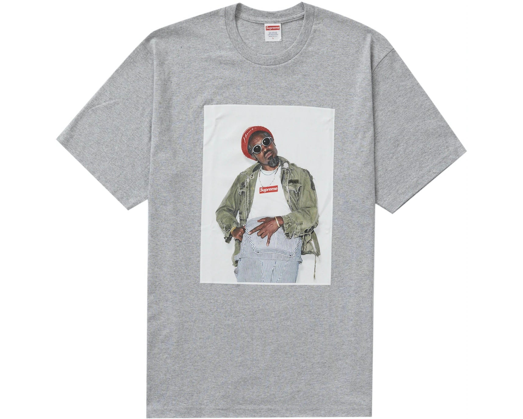 Supreme Andre 3000 Tee Heather Grey