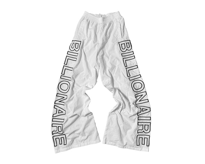 Billionaire Studios White Bills Outliner Track Pants