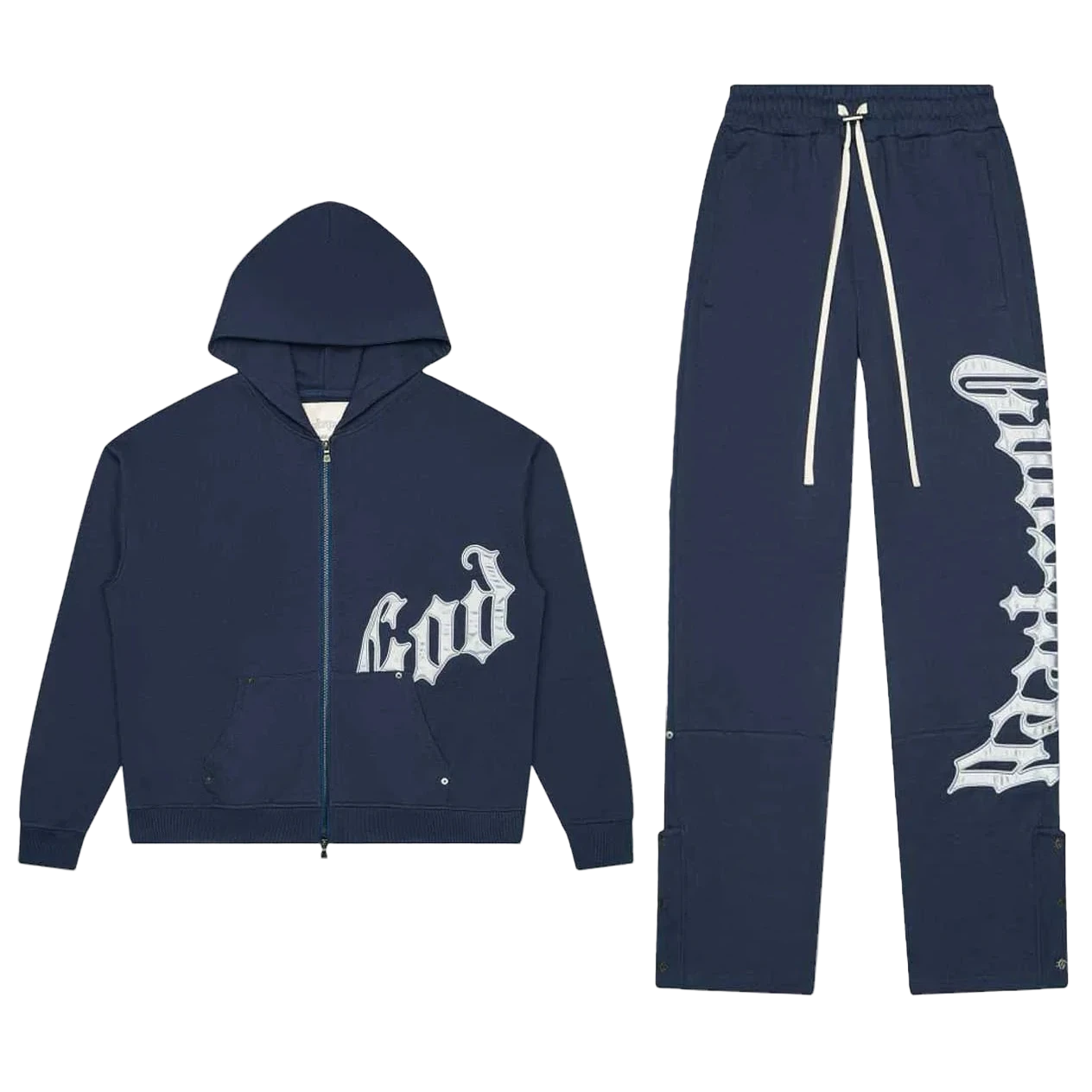 Godspeed OG Logo Sweatsuit V2 Navy/Silver