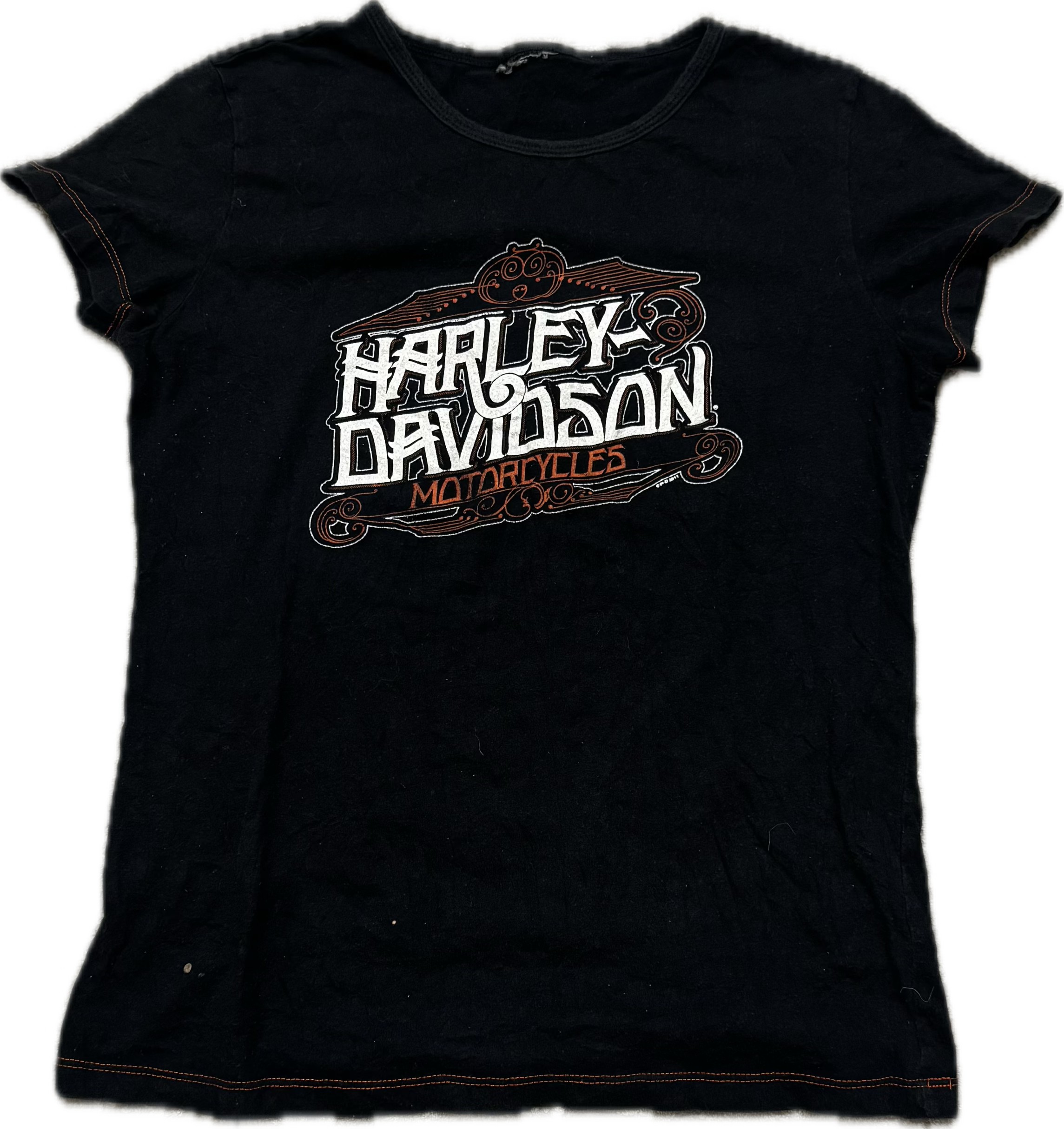 Y2K Harley Davidson Baby Tee