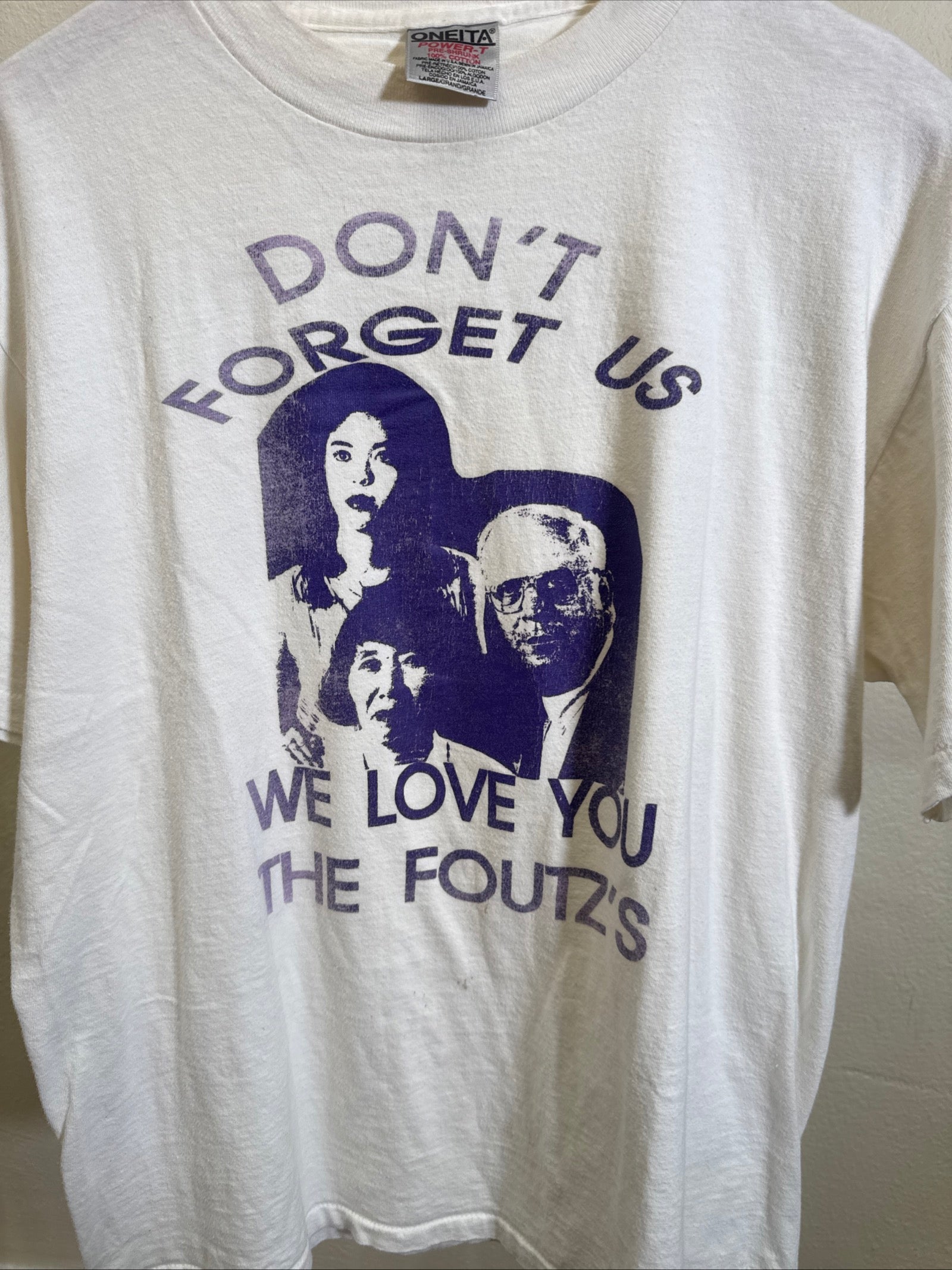 Vintage 90s "Don't Forget Us" Tee