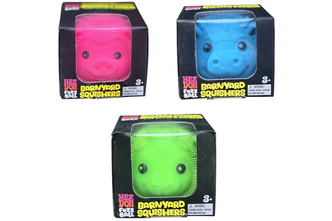 NeeDoh Barnyard Squisher Squishy Fidget Toy, (1 Piece) Color May Vary
