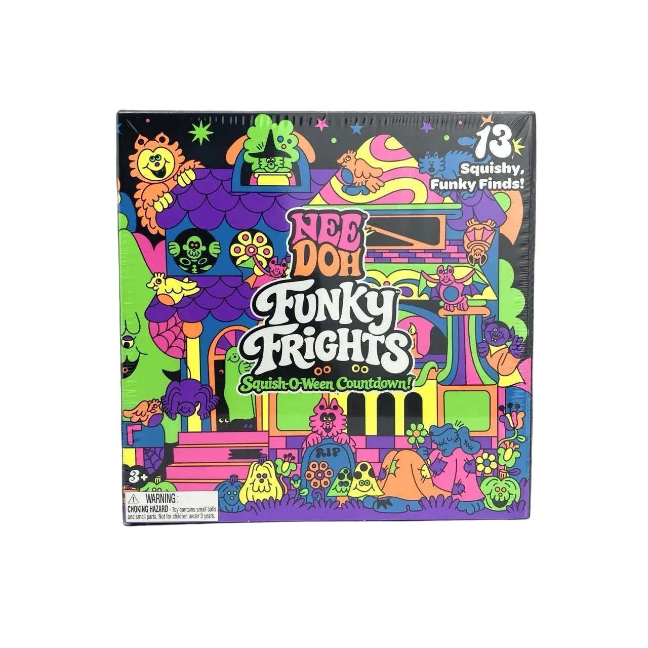NeeDoh Funky Frights Squish-O-Ween Countdown Set 13 Halloween