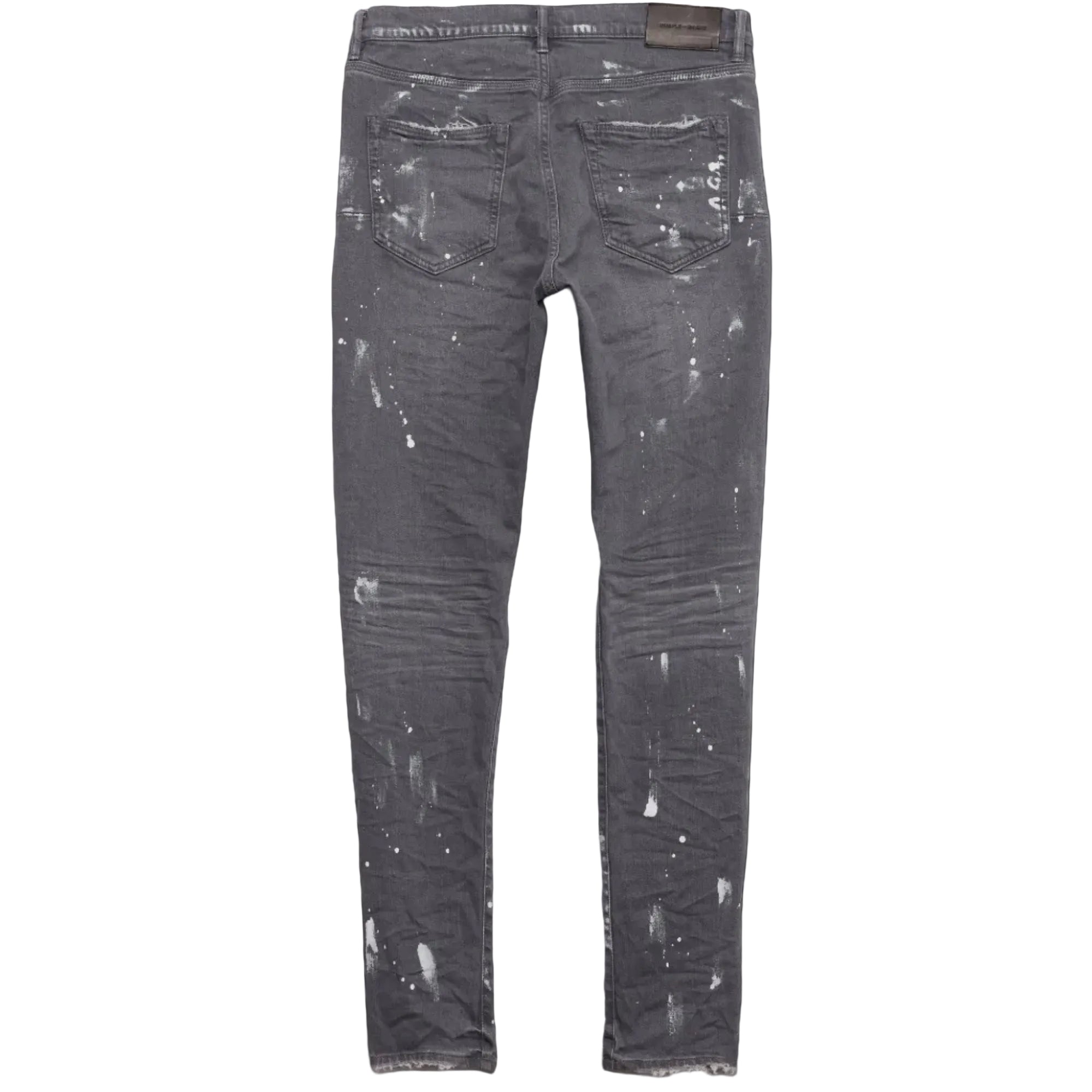 Purple Jean P001 Worn Grey Knee Slit