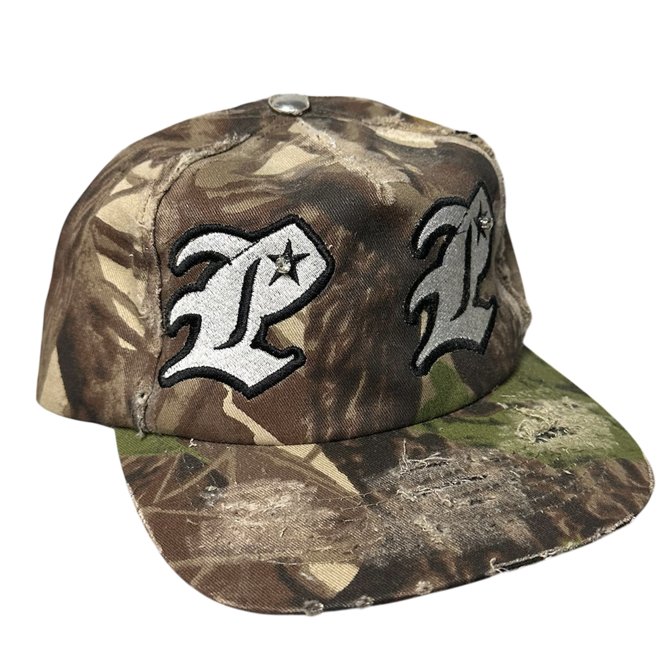 Private Party Camo Distressed Hat