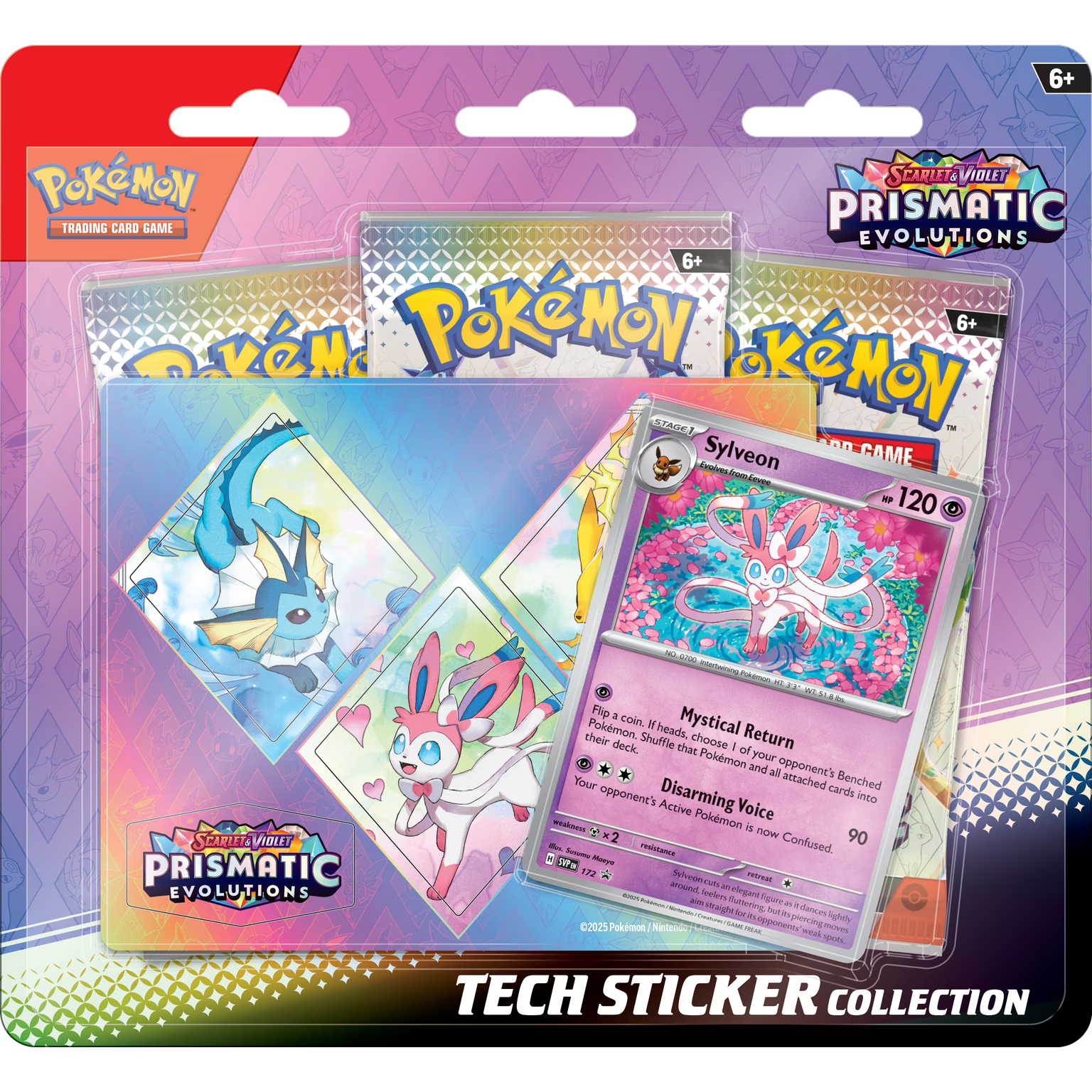 Pokémon TCG: Scarlet & Violet-Prismatic Evolutions Tech Sticker Collection (Sylevon)