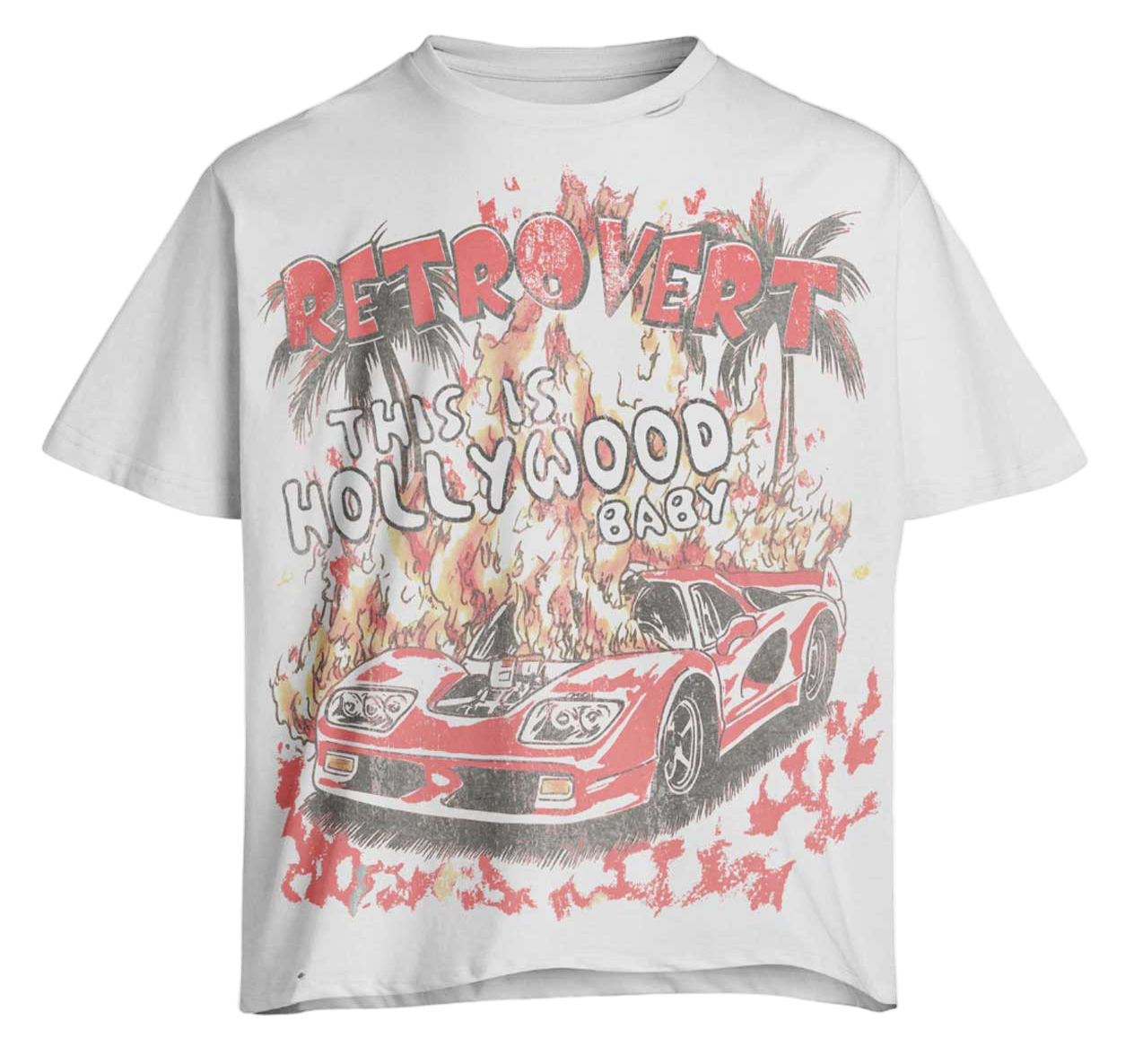 Retrovert Hollywood Tee Red