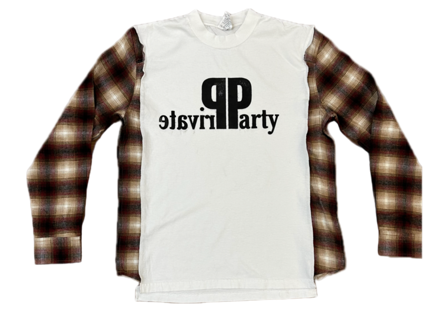 Private Party Peter Platter Flannel White