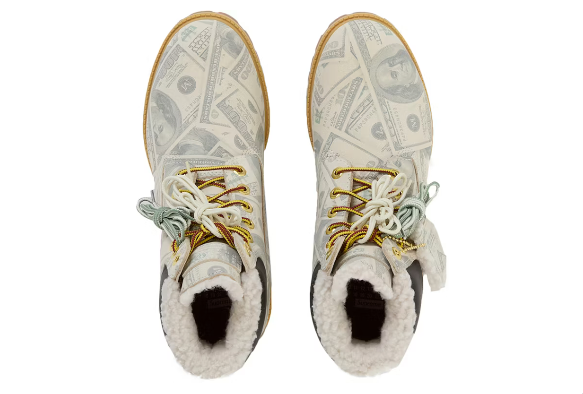 Timberland 6 Premium Waterproof Boot Supreme x MM6 Maison Margiela $100 Bills