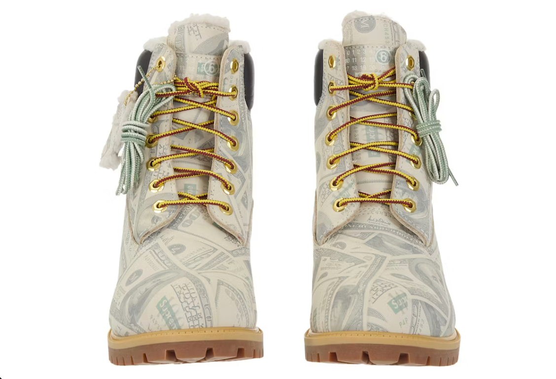 Timberland 6 Premium Waterproof Boot Supreme x MM6 Maison Margiela $100 Bills