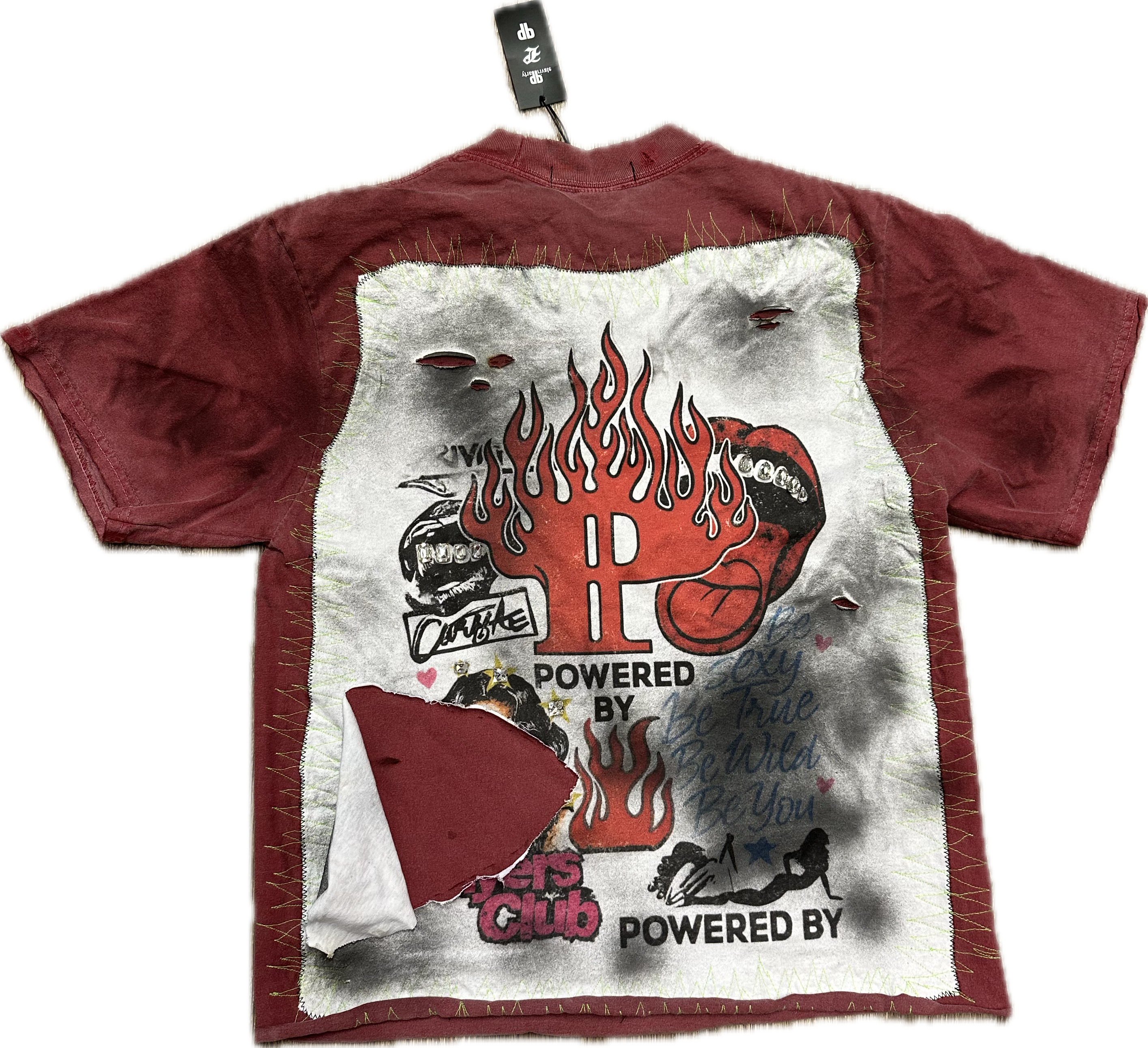 Private Party To Be Free Tee Burgundy