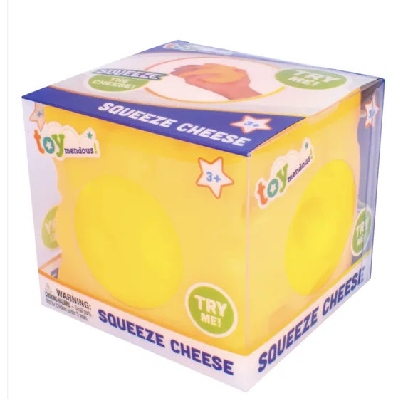 Toymendous Large Sensory Squishy Stress Relieving Cheese Figure