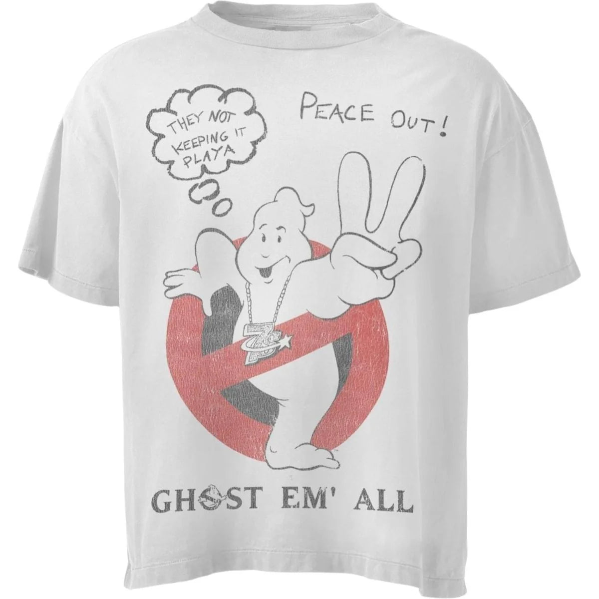 Triple Sevens White Ghost Em All Tee