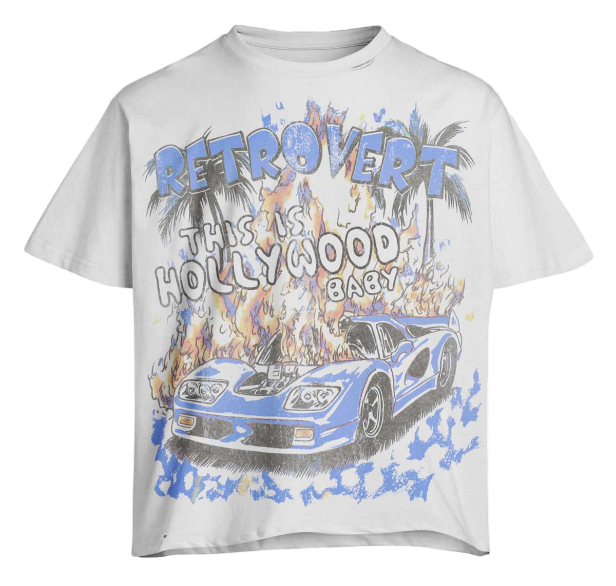 Retrovert Hollywood Tee Blue