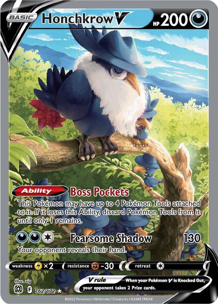 Honchkrow V (Alternate Full Art) - 162/172 - SWSH09: Brilliant Stars (SWSH09)