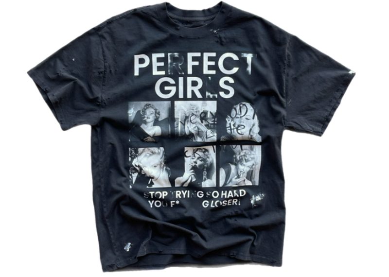 Amis Et Fleurs Perfect Girls Tee Black