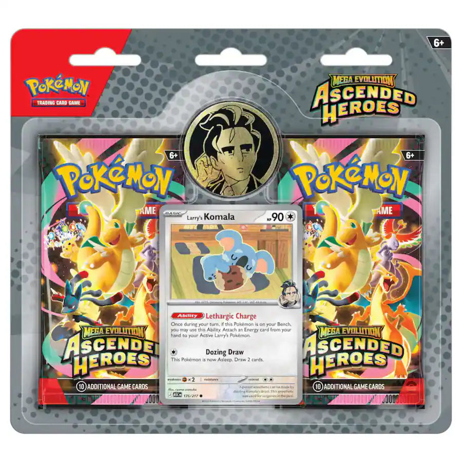 Pokémon TCG: Mega Evolution: Ascended Heroes: 2-Pack Blister (Larry's Komala)