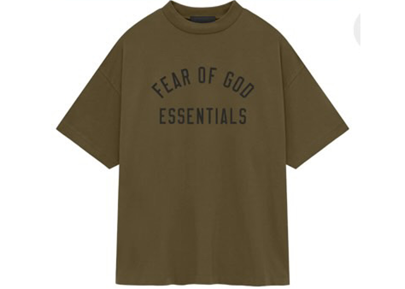 Fear of God Essentials Jersey Crewneck Tee Olive