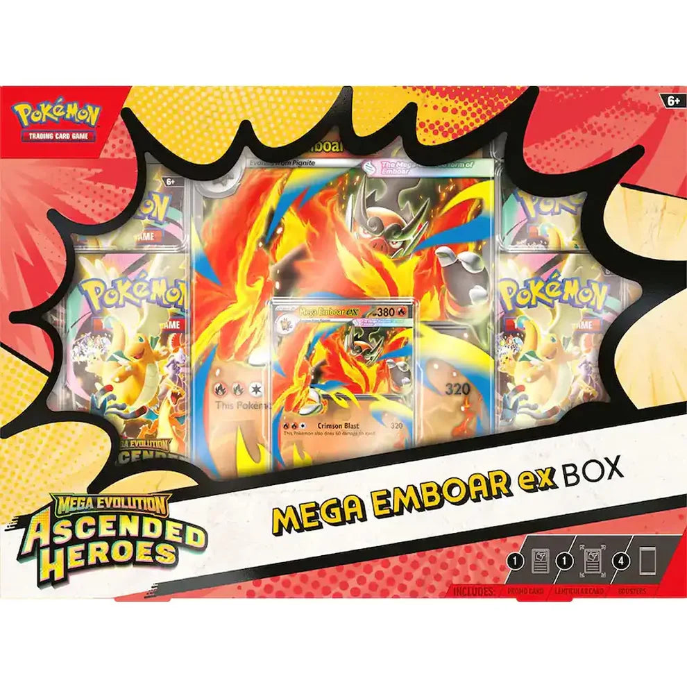 Pokemon TCG: Mega Evolution - Ascended Heroes Mega Emboar Ex Box