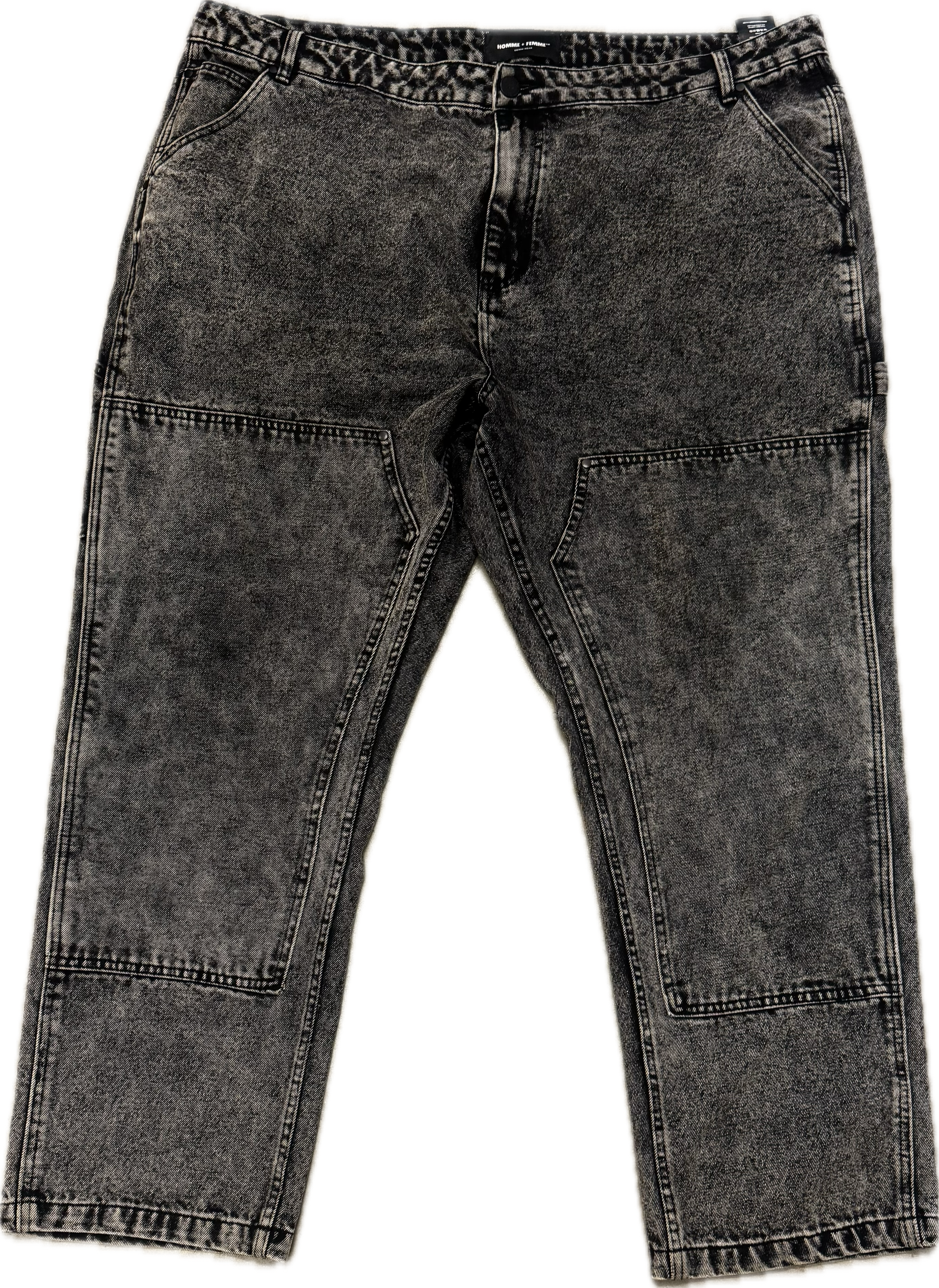 Homme Femme Black Jeans