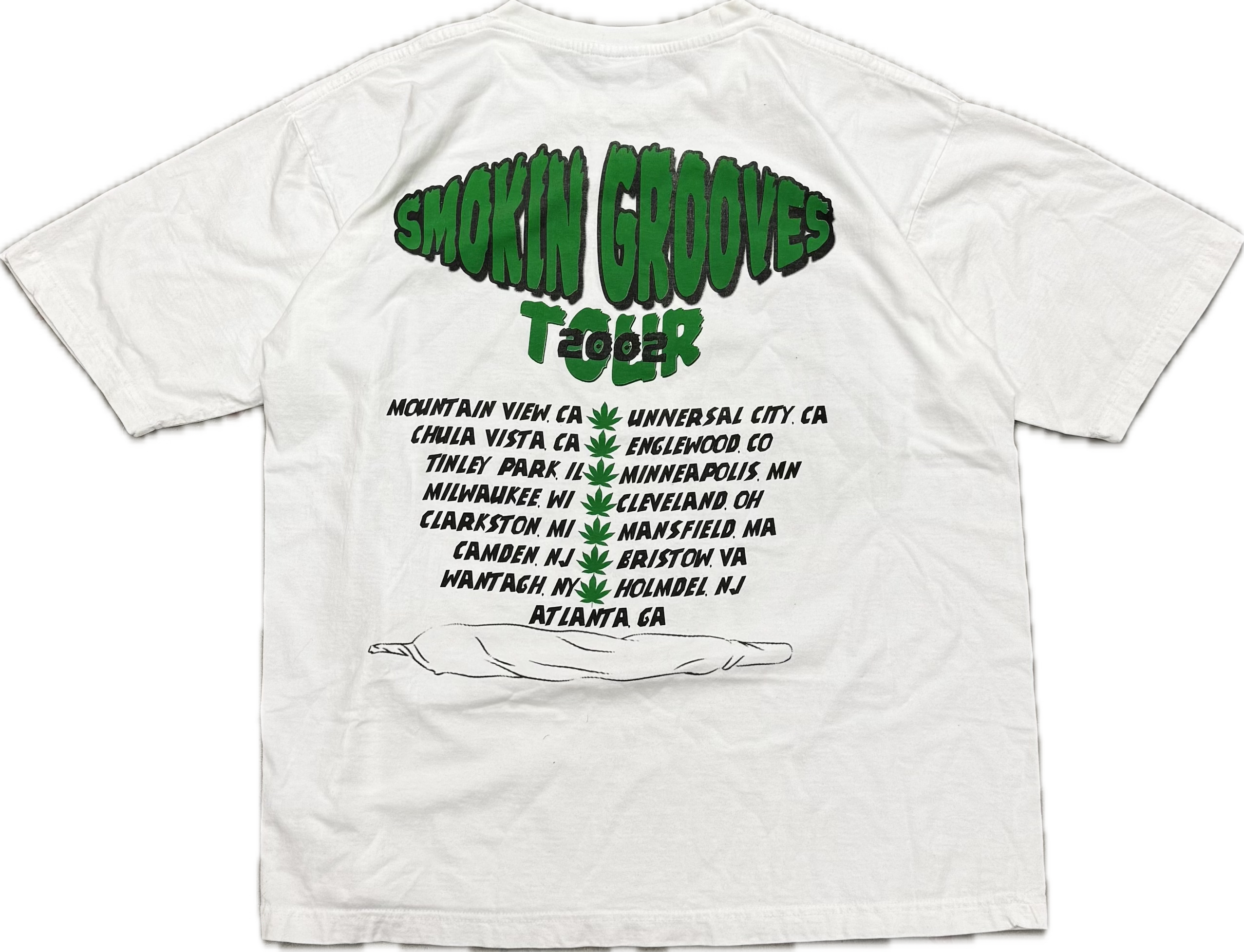 Vintage 2002 Smoking Groove Rap Tour Tee