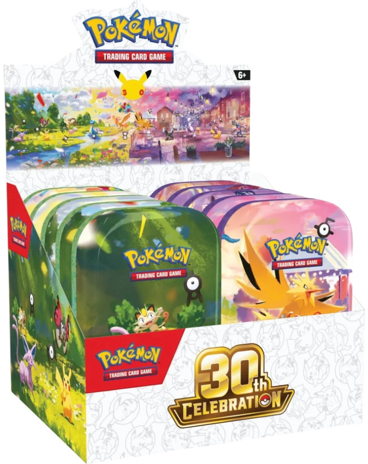 2026 Pokémon Mega Evolution 30th Celebration Mini Tin Display (10-Pack) SEALED