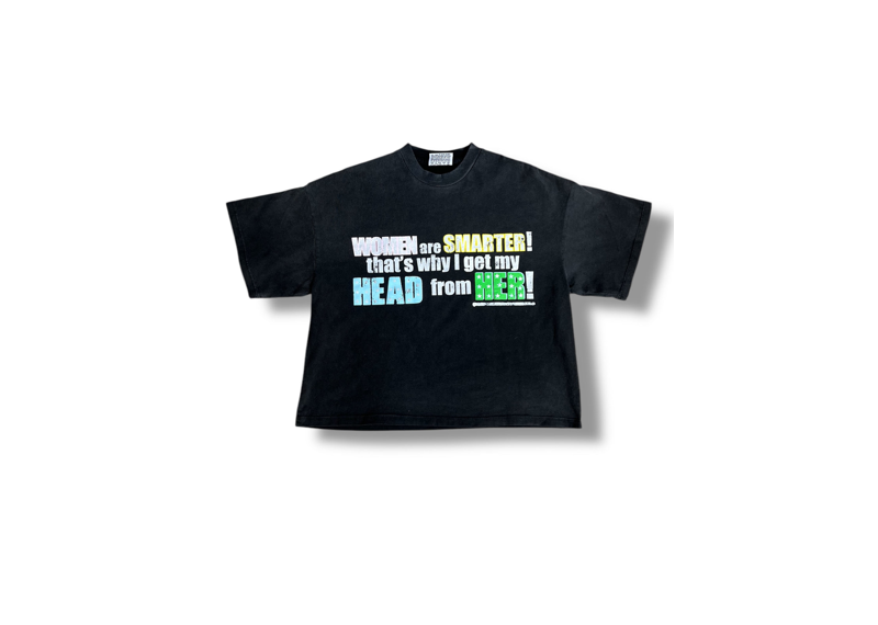 Troubled Humans Head Black Tee