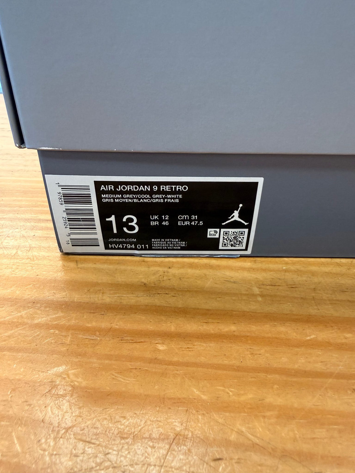 Jordan 9 Retro Cool Grey (2025)