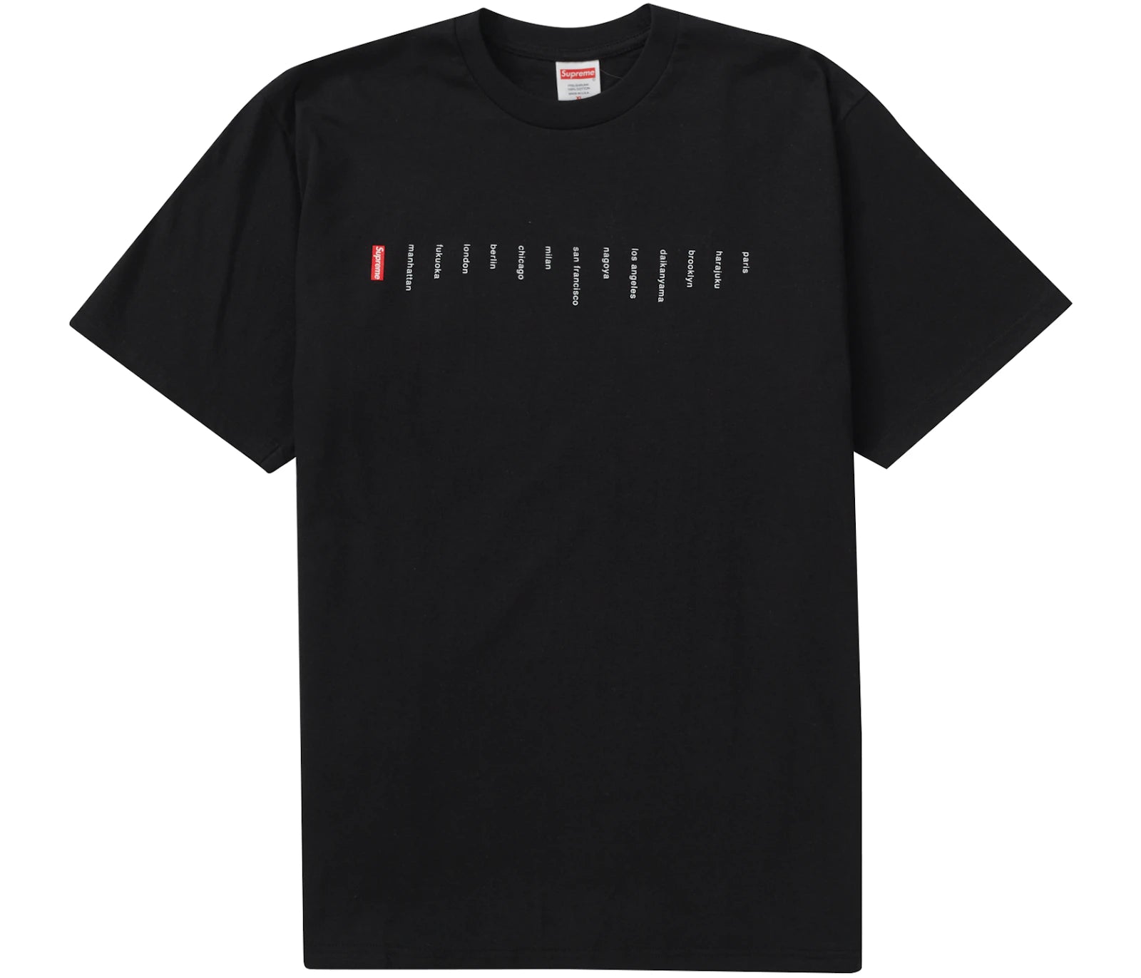 Supreme Location Tee Black