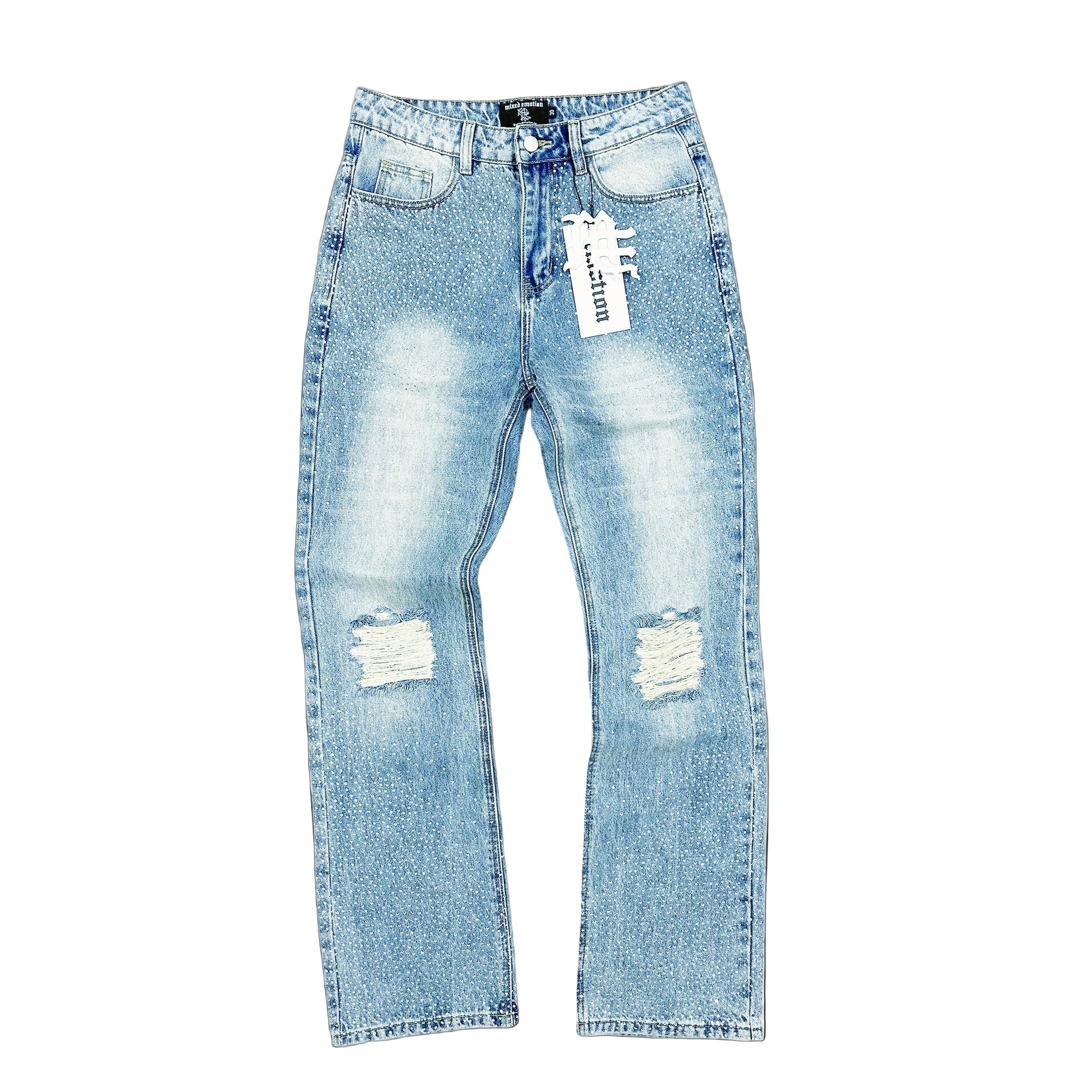 Mixed Emotion Rhinestone Jeans